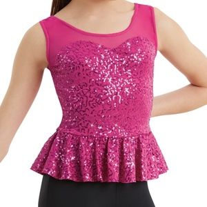 Balera Sequin Peplum Top